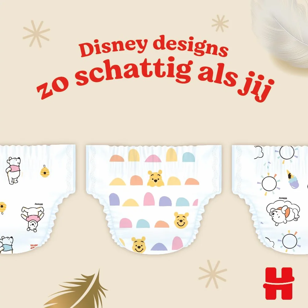 Huggies Extra Care - Pañales talla 3 (6-10 kg), ultraabsorbente, diseño Disney, paquete de 80 unidades