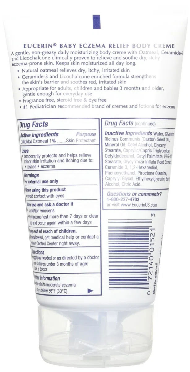 Eucerin Eczema Baby Relief Body Creme 5 once - Confezione da 2