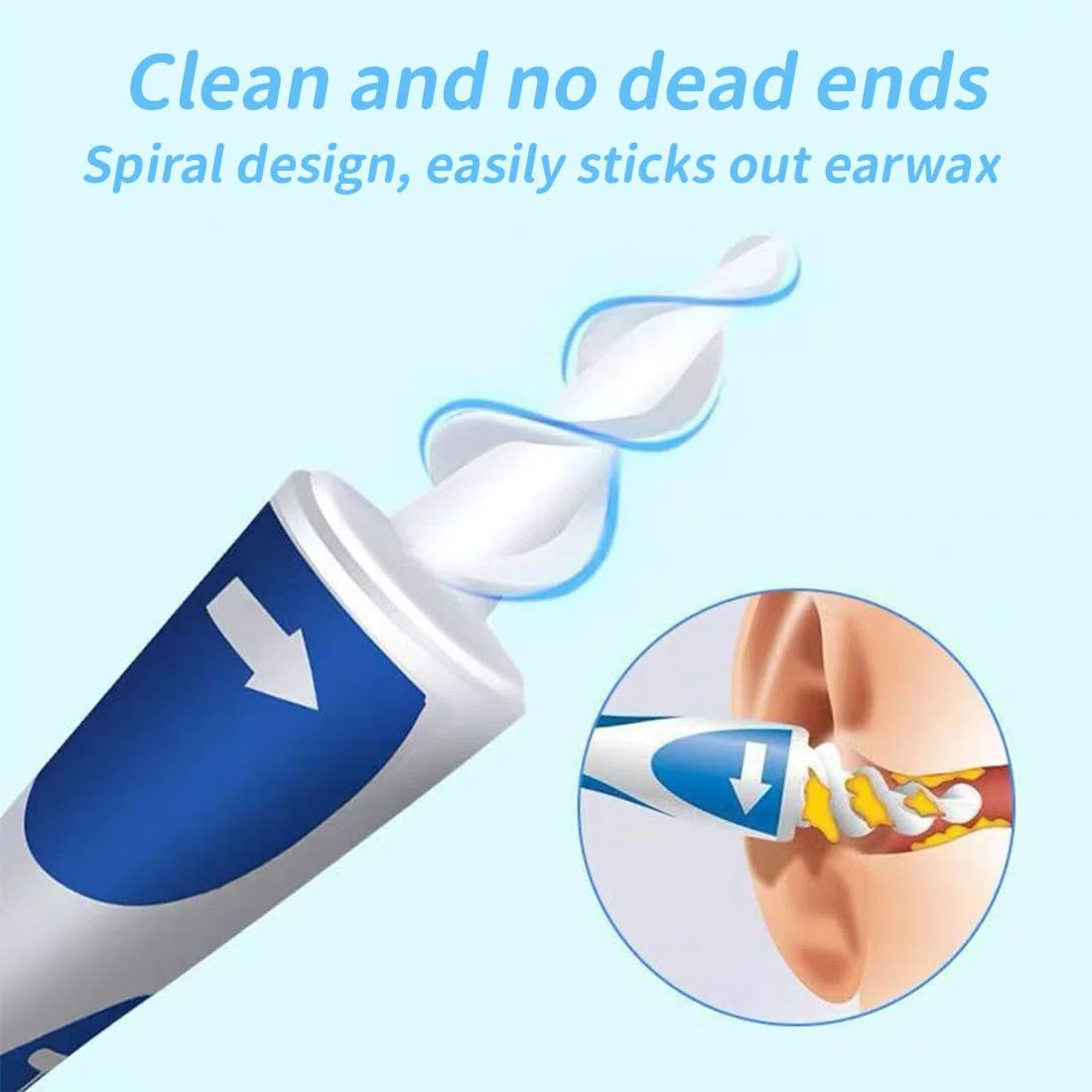 4 pcs Pulisci Orecchie Kit,e Pulisci Orecchie Spirale,Ear Wax Removal,Strumenti per Pulizia dell’Orecchio in Acciaio Inox