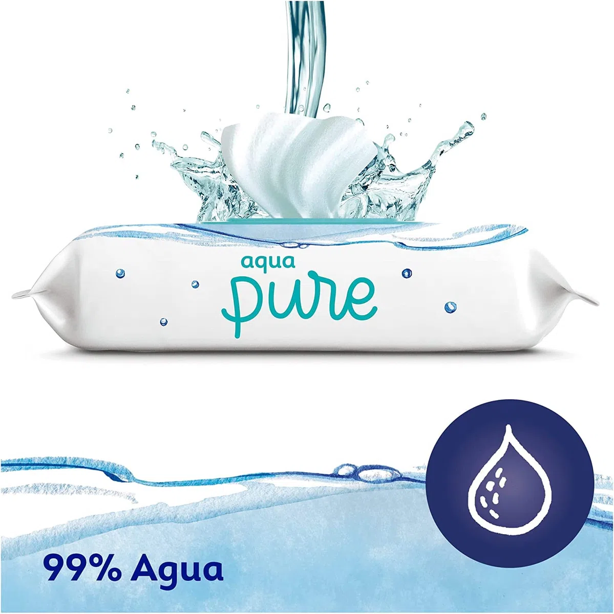 Dodot Pañales Bebé Sensitive Talla 5 (11-16 kg), 168 Pañales + Toallitas Aqua Pure, 99% Agua, 18 Paquetes (18x48), Máxima Protección de la Piel de Dodot