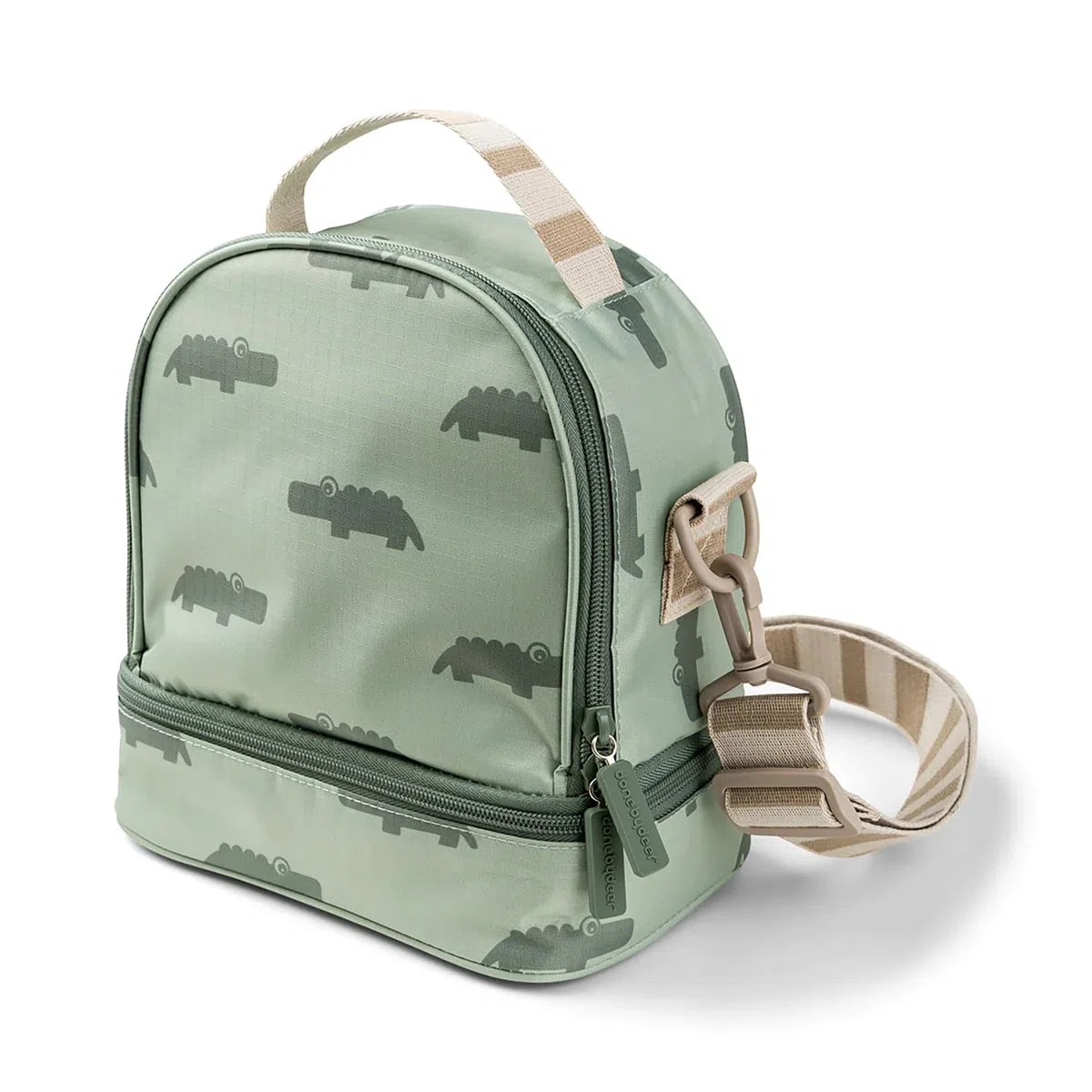 Done by Deer Bolsa isotérmica Porta Alimentos Croco Verde