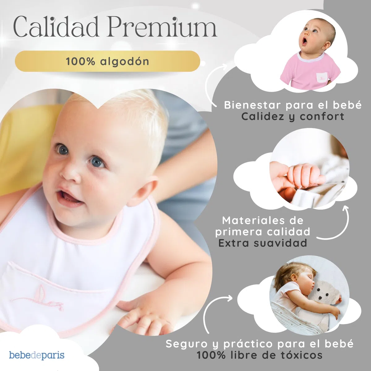 Canastilla Bebe Recien Nacido Personalizada | Cesta Regalos para Bebes Recien Nacidos Premium Clásica Plena | Cesta de Mimbre | 3 a 6 Meses (Rosa) | BebeDeParis