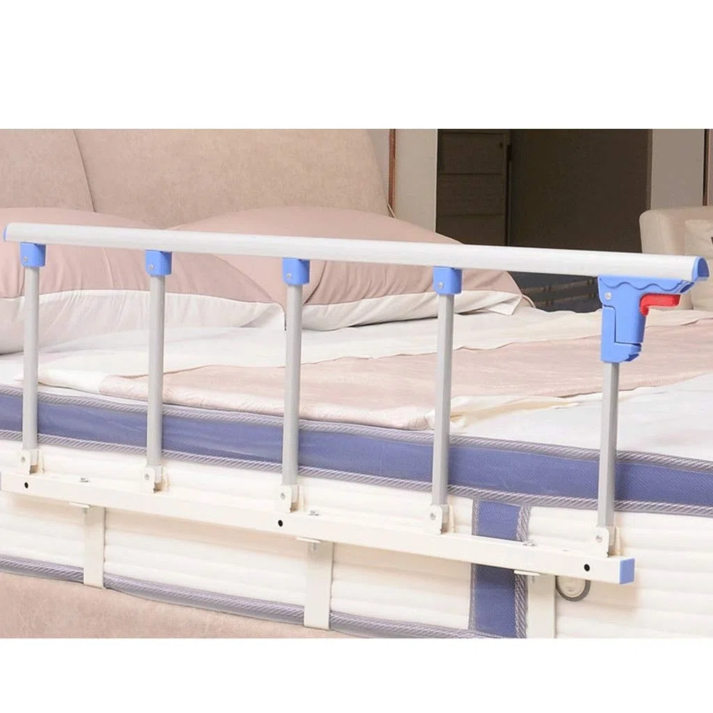 Asas y rieles de seguridad para cama, barandilla de seguridad plegable, barandilla de valla de una sola cara para personas mayores y adultos discapacitados, barandilla de cama de seguridad lateral