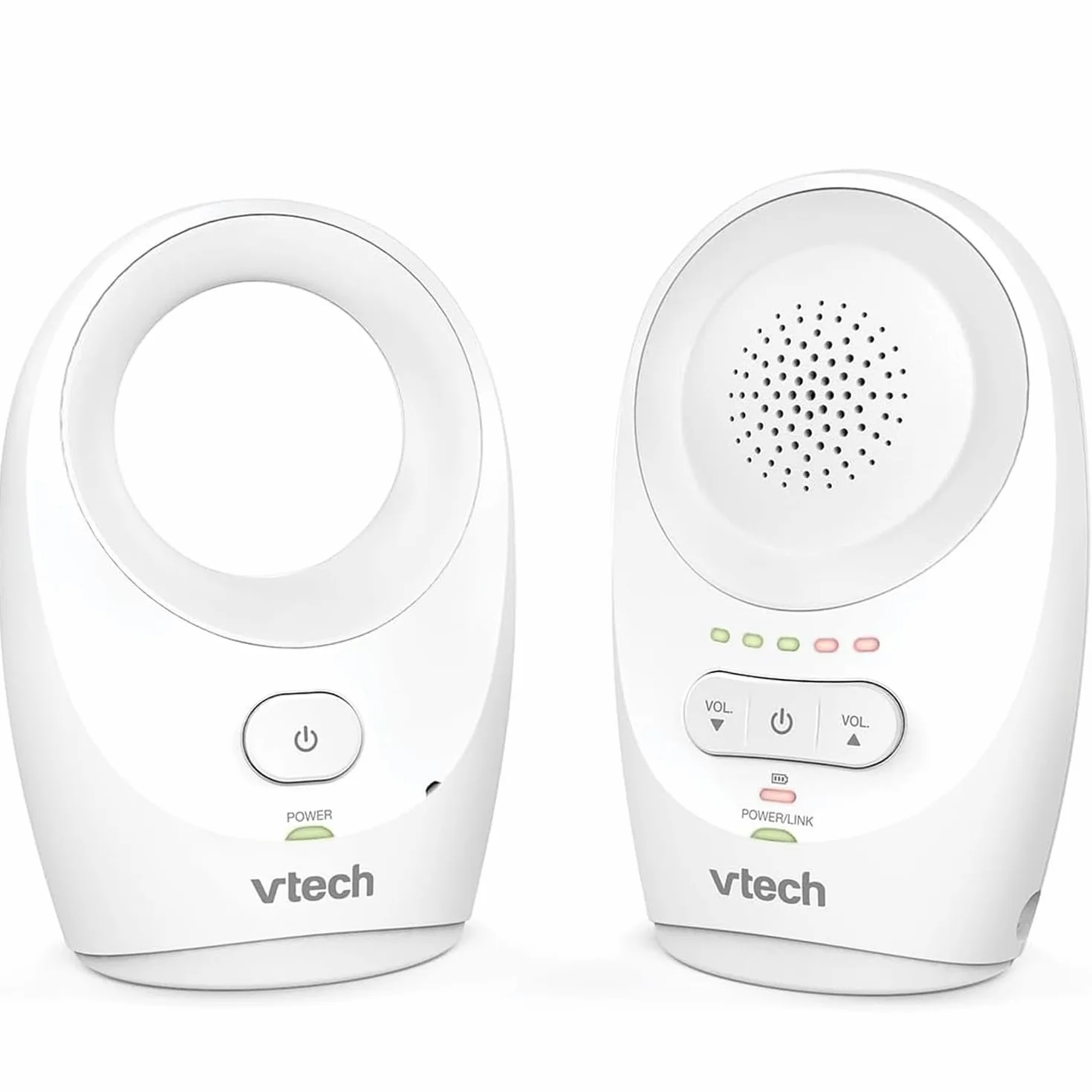 VTech Baby Monitor de Audio Digital DM1111 – Tecnología DECT, Pantalla de Nivel de Ruido, Clip para Cinturón y Más – Unidad para Padres y Unidad para Bebé