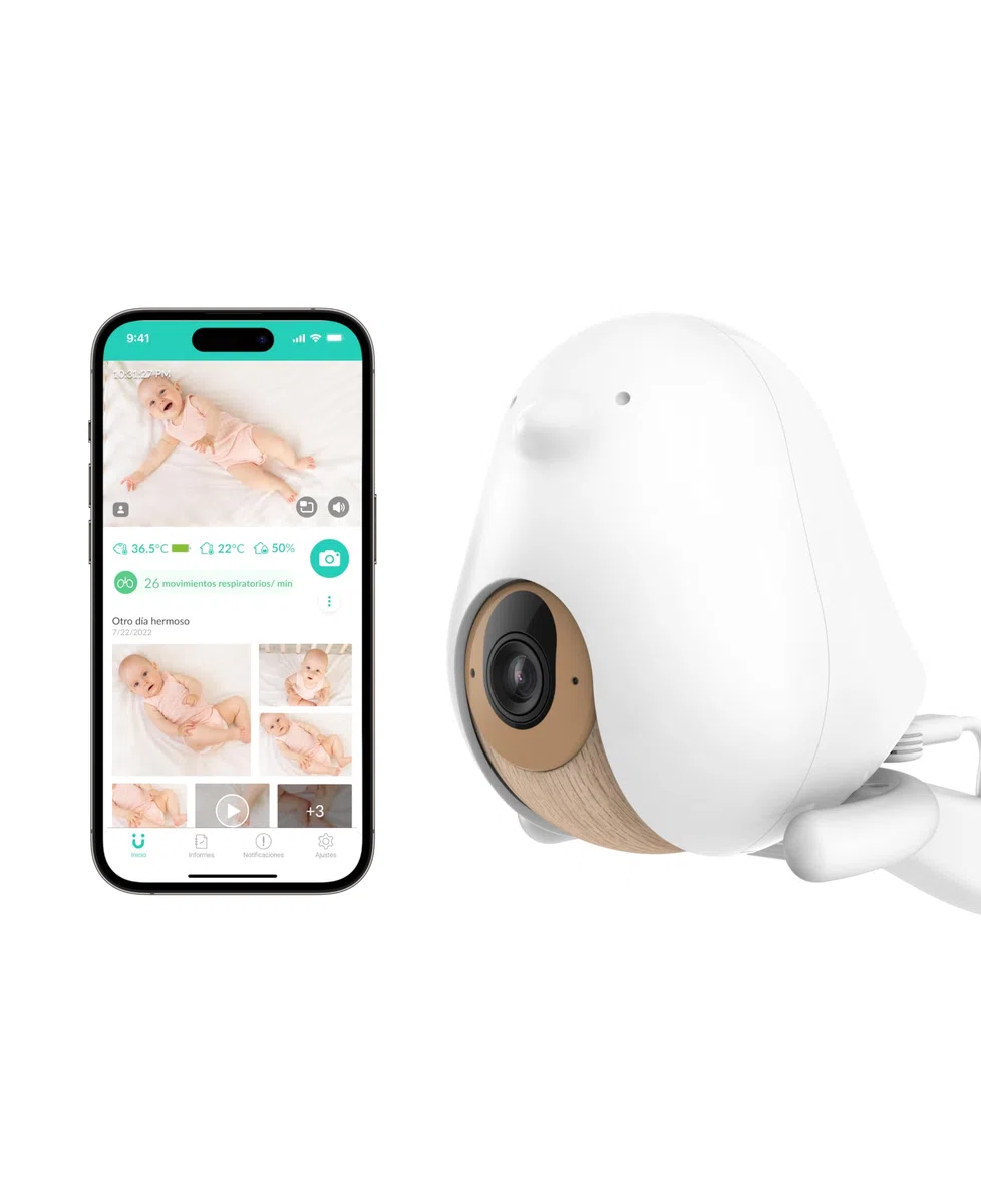 Cubo Ai Plus Monitor Inteligente para bebé y Juego de 3 Soportes | Cámara de visión Nocturna HD con alertas de Seguridad para bebés con IA | Compatible con iOS, Android y Smart Home
