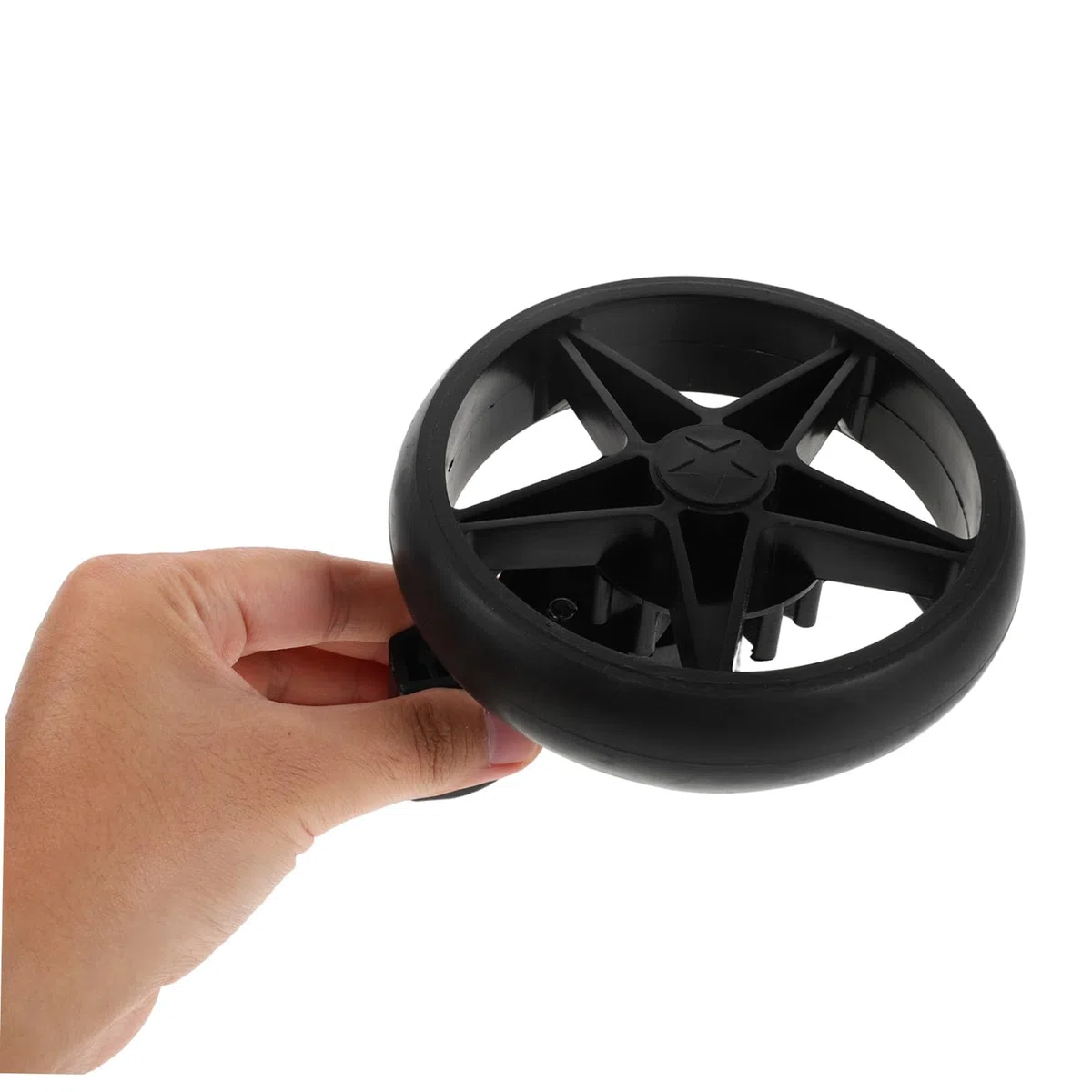 SUPVOX Ruedas de Repuesto Uso Interior y Exterior Traseras con Freno, Material Plástico y Metal, Estabilidad y Reducción de Vibraciones Pack para Andador de Aprendizaje para Bebés