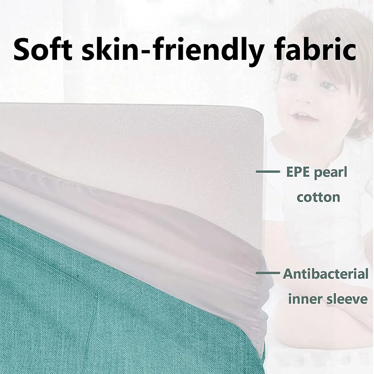 Valla De Cama con Riel Lateral De Seguridad, Barandilla De Cama para Niños, Protector De Protección De Seguridad Portátil, Barandilla De Cama Anticaída, Barrera De Valla De Deflector De Cabe