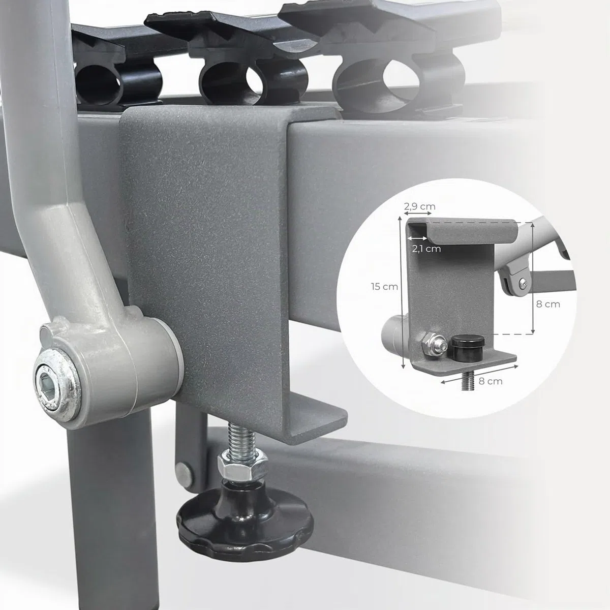 amuéblate Online - Juego de Barandillas Metálicas Geriátricas Reforzadas Abatibles INOX para Cama Articulada con 4 Barras de Seguridad