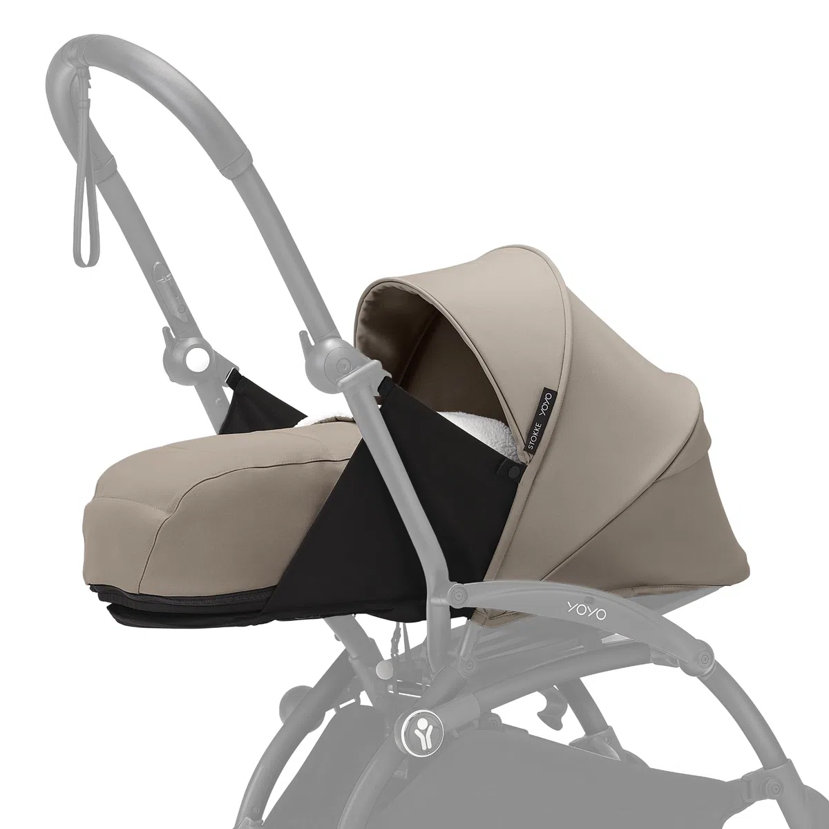 Pack para Recién Nacido 0+ Stokke YOYO, Topo - Incluye colchón, dosel extensible y arnés de cinco puntos - Requiere chasis YOYO (se vende por separado)