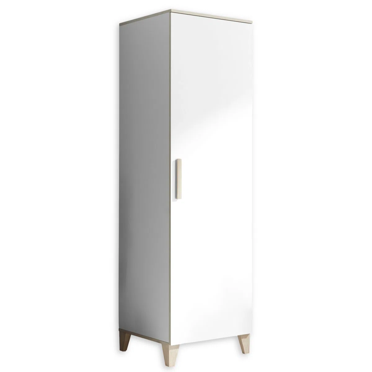 Stella Trading Prizzi-Armario para habitación de bebé (Aspecto, versátil, con Mucho Espacio de Almacenamiento), Color, Madera, Blanco Aurum, Kleiderschrank