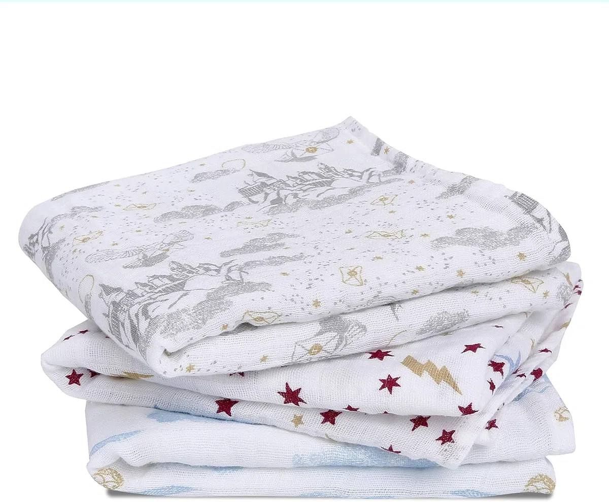 aden + anais Cuadrados de Muselina 100% algodón, paños Multiusos para bebés para niñas y niños, 70 x 70 cm, Juego de Lactancia Ideal para recién Nacidos y bebés, Ducha, Paquete