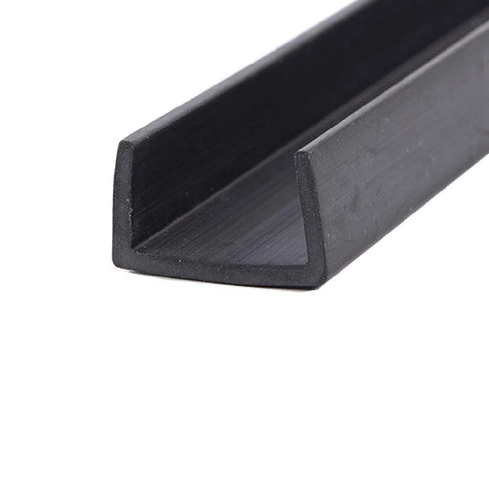 Borde de goma - protector de borde de goma flexible con canal en U para superficies afiladas o rugosas,15x25mm,Length 5m/196inch