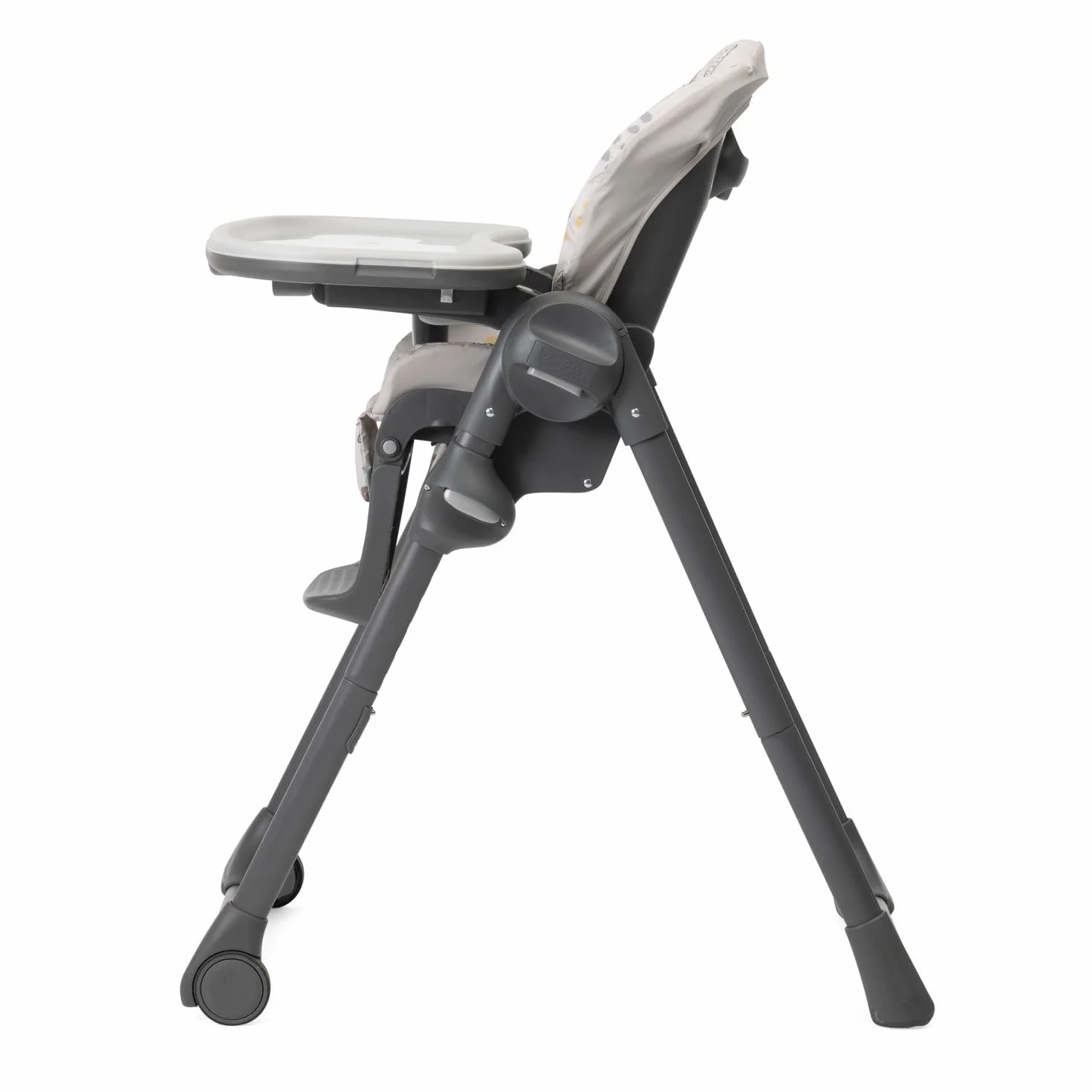 Trona Chicco Polly Easy para niños de 6 a 36 meses, trona ajustable en altura y reclinable, 4 ruedas, plegado compacto, bandeja extraíble y reposapiés ajustable, 6-36 meses