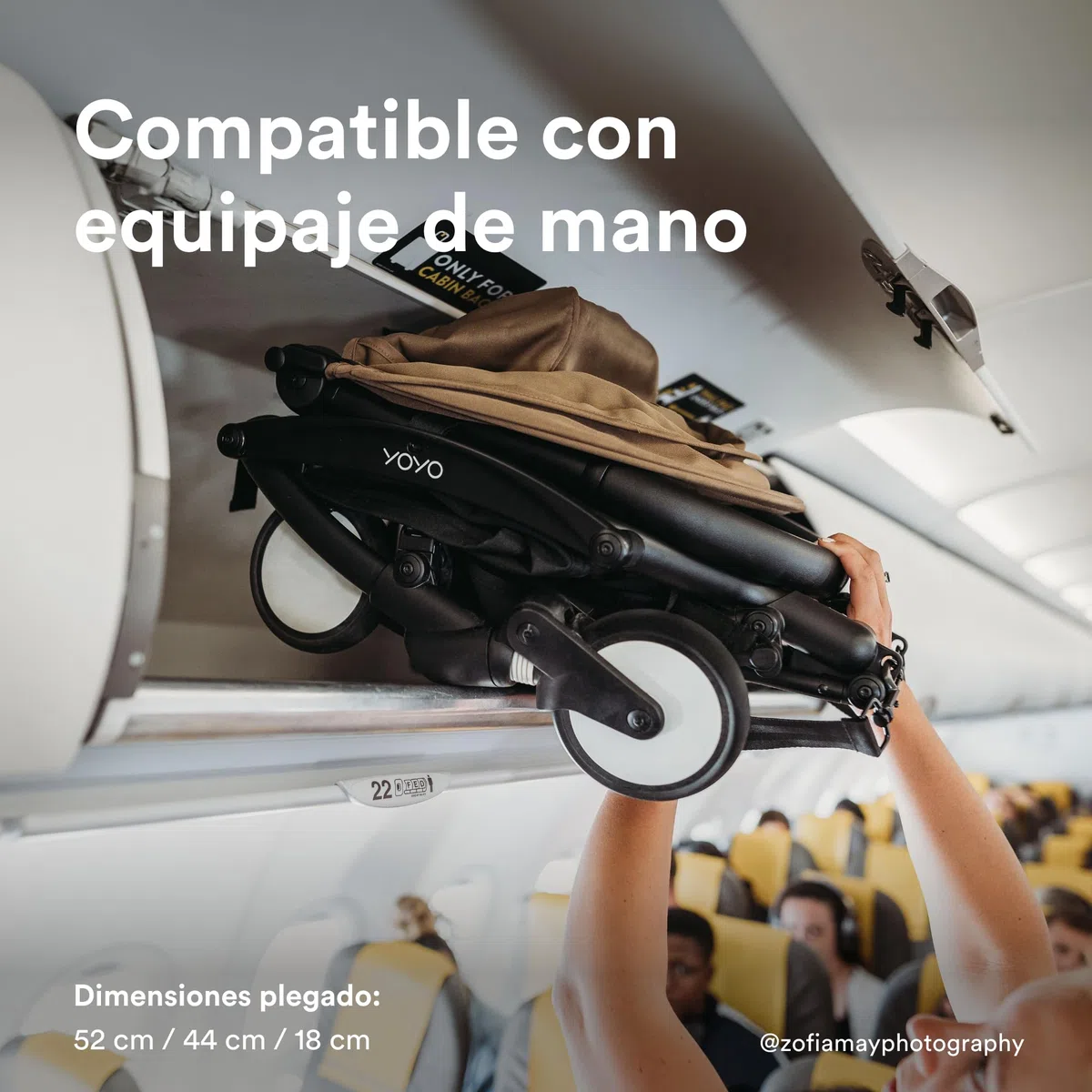 Pack para Recién Nacido 0+ Stokke YOYO, Topo - Incluye colchón, dosel extensible y arnés de cinco puntos - Requiere chasis YOYO (se vende por separado)