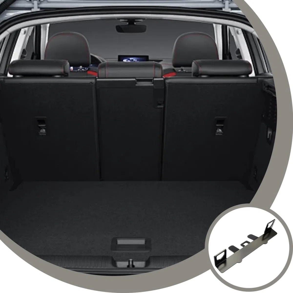 Pestillo del asiento para el automóvil, kit de anclaje de pestillo del asiento automóvil, cinturón de seguridad infantil óxido y resistente al agua, se adapta a la mayoría de los modelos, accesor