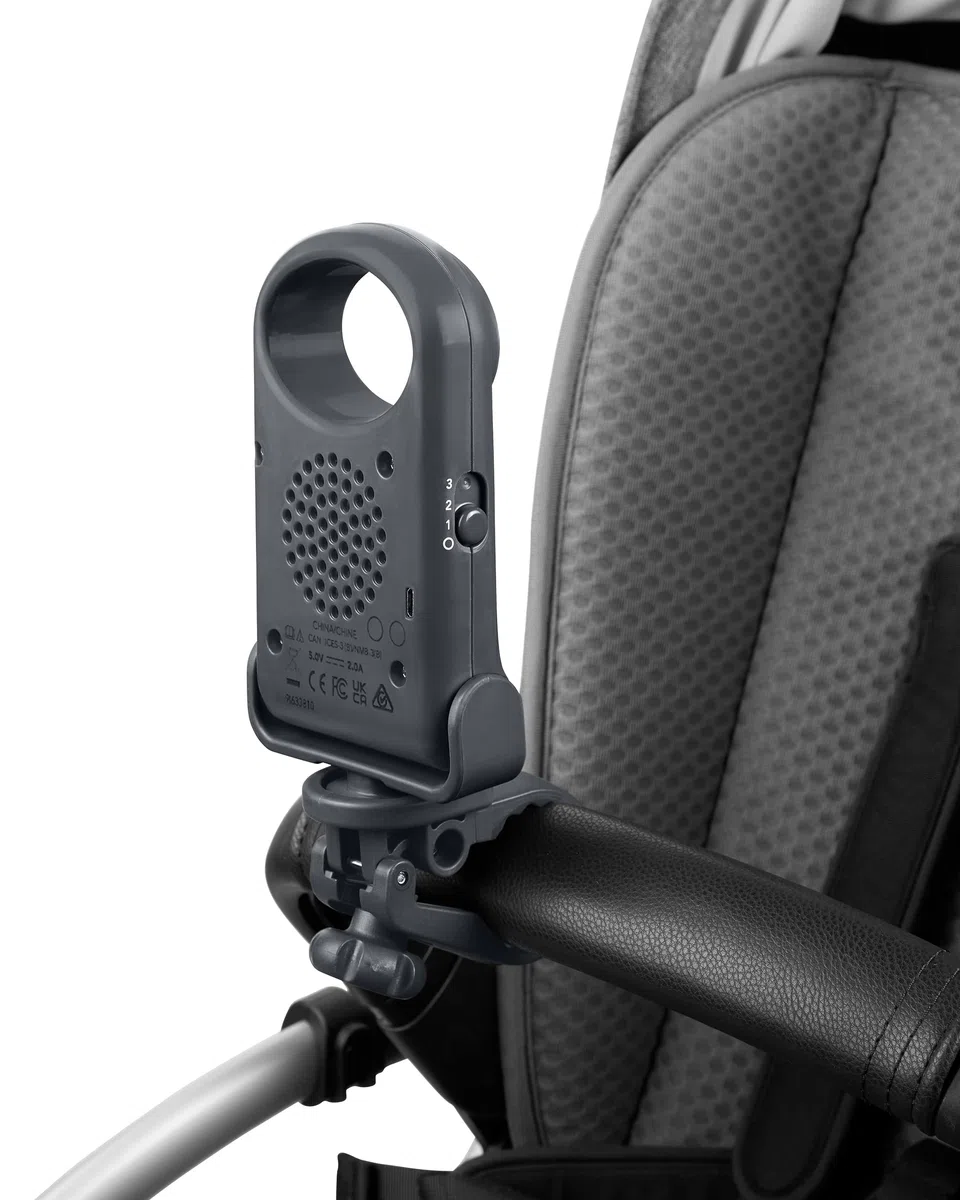 Skip Hop Ventilador portátil sin aspas para cochecito, ajustable 3 velocidades, Stroll & Connect, gris