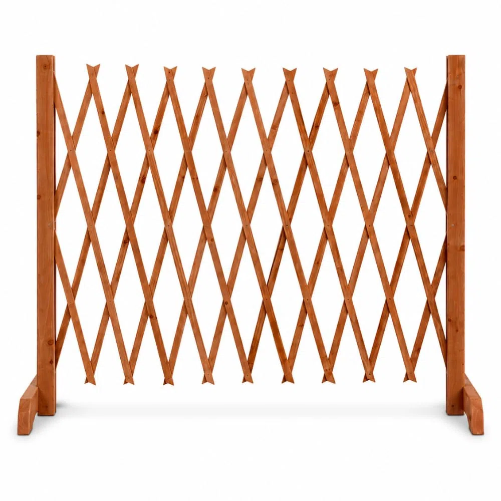 TERRE JARDIN - Barrera de Seguridad Extensible, de 30 a 150 x 90 cm - Barrera de Seguridad, Perro Sin Taladrar de Madera - Barrera de Protección Extensible, Retráctil, Animales