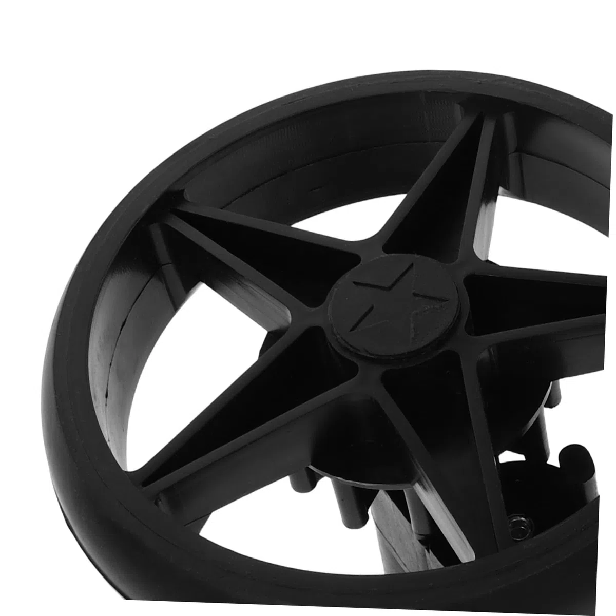SUPVOX Ruedas de Repuesto Uso Interior y Exterior Traseras con Freno, Material Plástico y Metal, Estabilidad y Reducción de Vibraciones Pack para Andador de Aprendizaje para Bebés