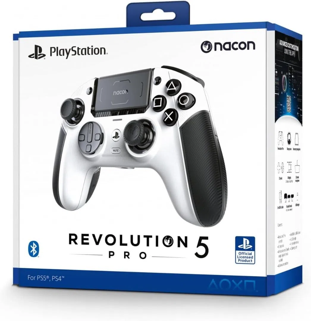 Nacon Revolution 5 Pro - Controlador, color blanco, USB, PlayStation 5