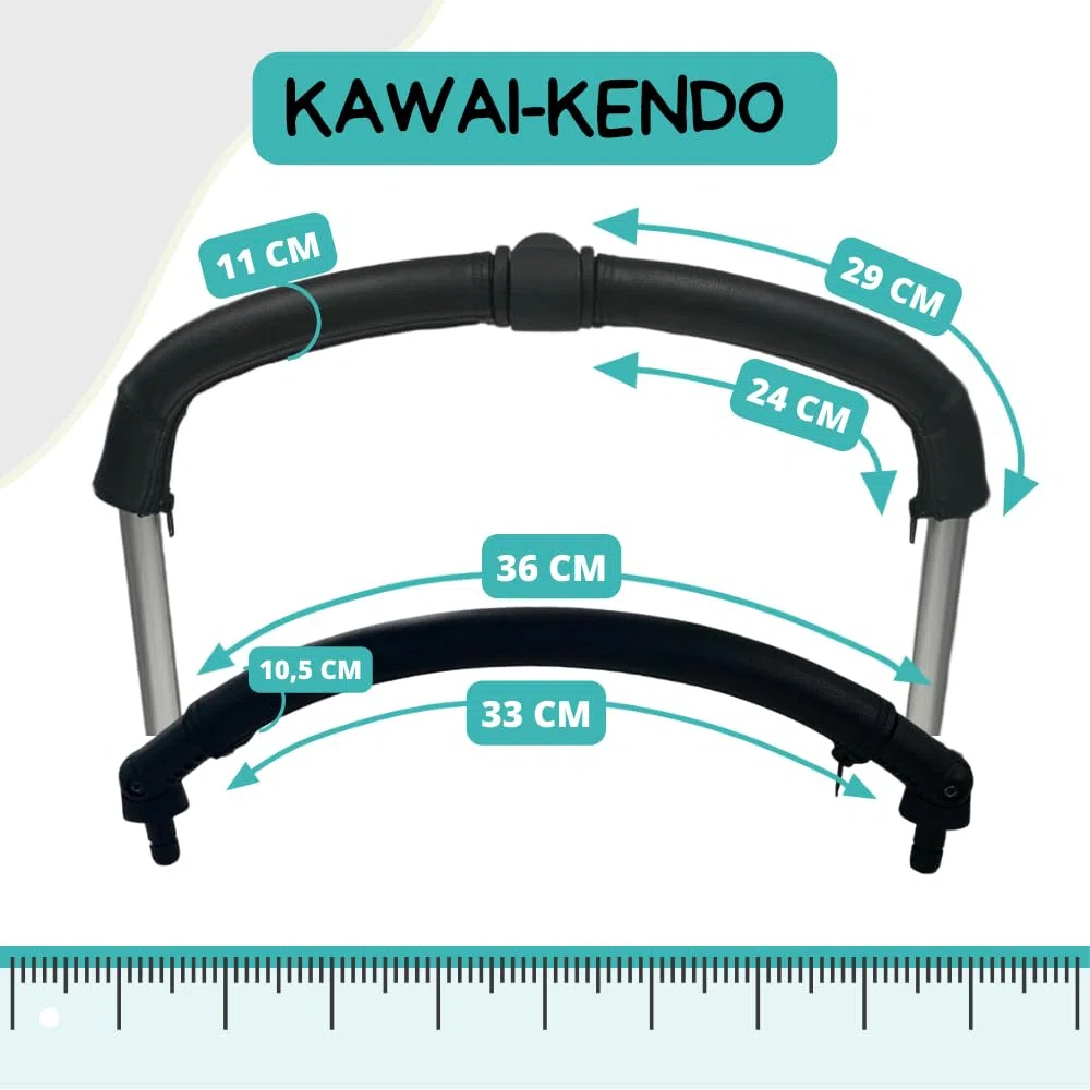 PROTEC TIF| Pack de Fundas de Polipiel Compatible con el Manillar y Asa de Jane KAWAI – KENDO