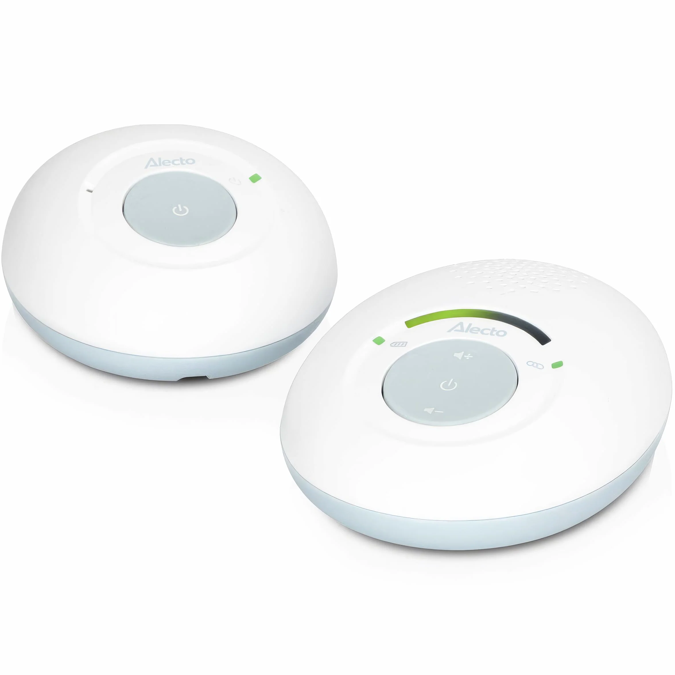 Alecto DBX110 - Vigilabebés Digital con DECT, Alcance de 300 m, diseño Compacto, Escala de Volumen LED, función VOX, Baja radiación, Color Blanco | DECT – Alcance de 300 m – Compacto – Escala de volumen LED – Función VOX – Baja radiación – Blanco